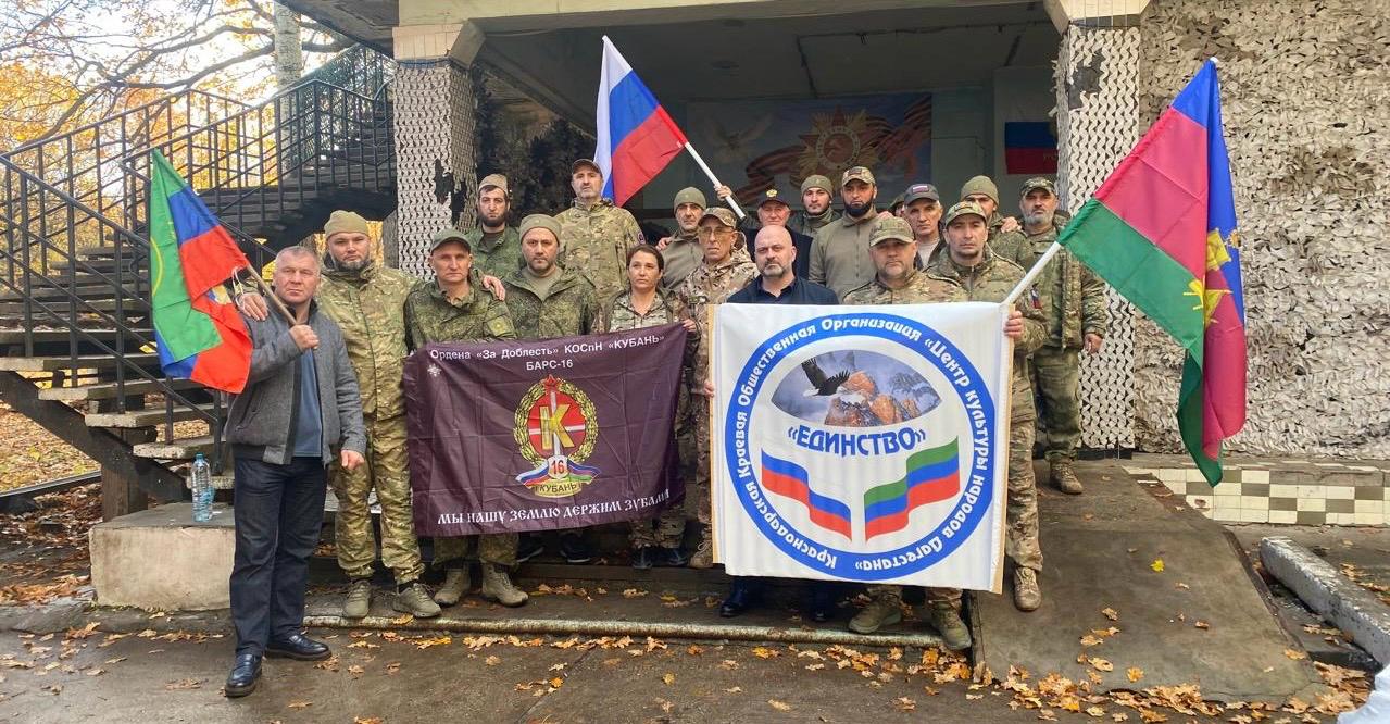 Очередная партия гуманитарной помощи доставлена в зону дислокации добровольческих отрядов «Каспий» и «Барс»