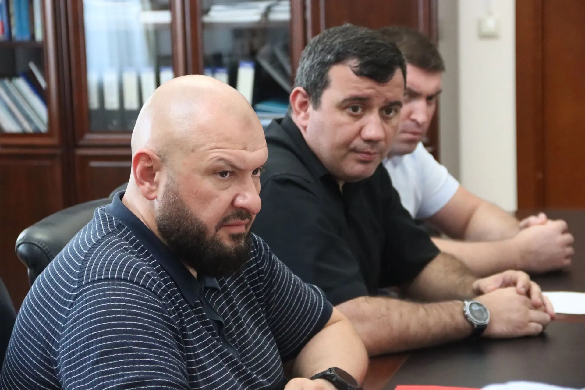 Темирлан Абуталимов встретился с начальником отдела Центра «Э» ГУ МВД России по СКФО Муратом Ульбашевым